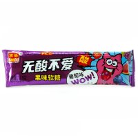 Жевательная конфета тянучка ManQu WoW - Мармеладка Сорви голова с фруктовым вкусом