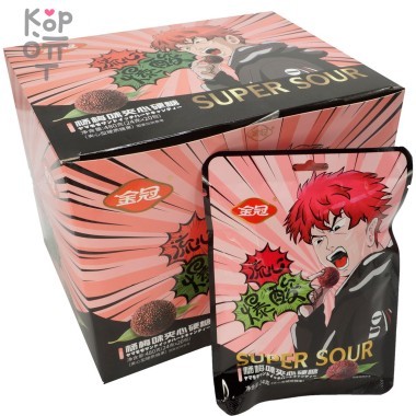 Конфеты Супер Кислые Golden Delicious сэндвич со вкусом Барбариса — Корейские товары для всей семьи(КорОпт)