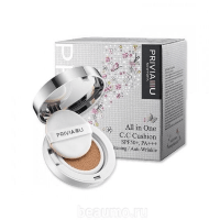 Privia All In One C.C Cushion №21 SPF50 - Крем-кушон СС для лица восстанавливающий корректирующий 1 шт