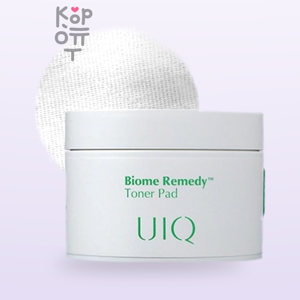 UIQ Biome Remedy Toner Pad - Деликатные отшелушивающие пэды с пробиотиками 70 шт. (180 мл)