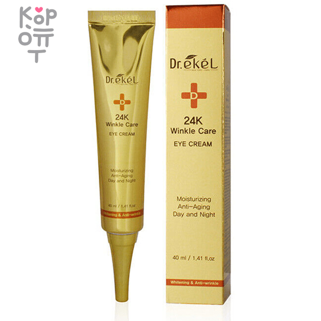 Dr.Ekel 24K Winkle Care Eye Cream -  Антивозрастной крем для области вокруг глаз с 24К Золотом 40мл. фото 1 &mdash; Корейские товары для всей семьи(КорОпт)