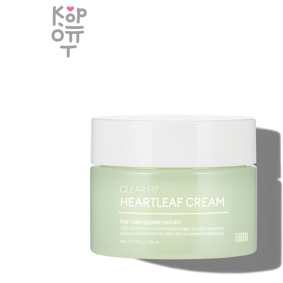 Tenzero Clear Fit Heartleaf Cream - Балансирующий крем для комбинированной кожи лица 50мл.
