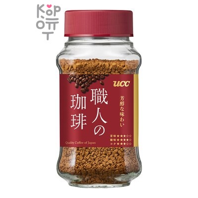 UCC — Кофе растворимый RICH (красный), 66 г, стеклянная банка