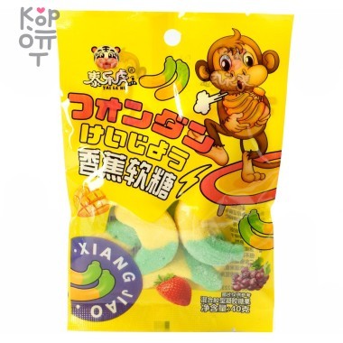 Мармелад TaiLeNu на ленте с фруктовым вкусом, в форме банана — Корейские товары для всей семьи(КорОпт)