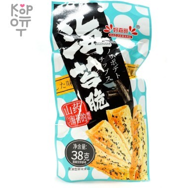 Чипсы Hao Jiawang Хрустящие с морской капустой Нори, 38гр. — Корейские товары для всей семьи(КорОпт)