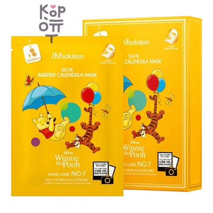JMsolution Disney Collection Selfie Barrier Calendula Mask - Питательная тканевая маска с Календулой, 30 мл