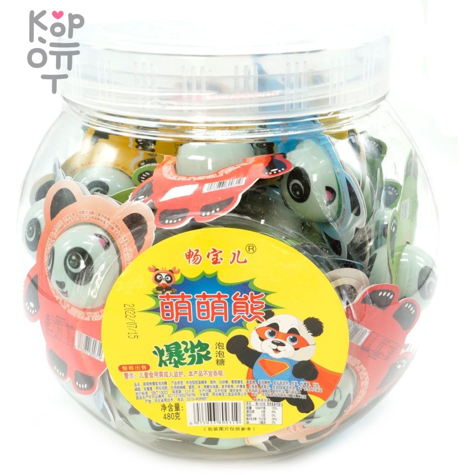 Жевательная резинка Chang Bear Милый Панда, с начинкой, купить с доставкой на дом фото 1 — Корейские товары для всей семьи(КорОпт)