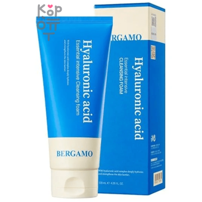 Bergamo Intensive Hyaluronic Acid Cleansing Foam - Интенсивная пенка для умывания с Гиалуроновой Кислотой 120мл. 