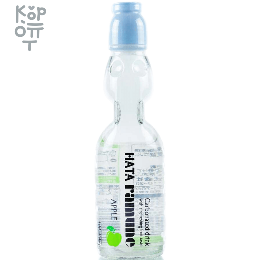 Напиток безалкогольный газированный Hata Kosen Apple Ramune - Рамуне со вкусом Яблока, 200мл., купить с доставкой на дом фото 1 &mdash; Корейские товары для всей семьи(КорОпт)