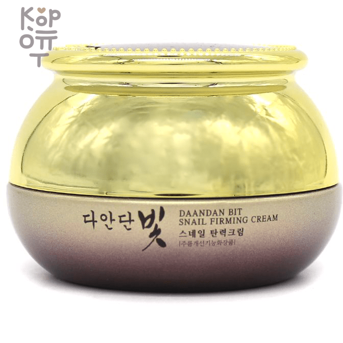 Jigott Daandan Bit Snail Firming Cream Premium -  Крем антивозрастной с улиткой и стволовыми клетками 50мл. , купить с доставкой на дом Крем DAANDAN BIT Snail Cream с муцином улитки и растительными стволовыми клетками обладает ярко выраженными регенеративными свойствами, улучшает цвет лица, придает коже здоровый, сияющий вид.

