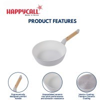 HappyCall Sonora Titanium Ceramic WOK Frying Pan Сковорода вок, 26 см