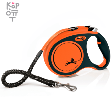 Рулетка flexi XTREME L  лента оранжевая. — Корейские товары для всей семьи(КорОпт)