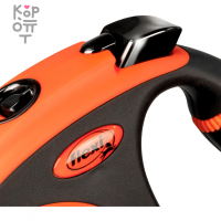 Рулетка flexi XTREME L  лента оранжевая.