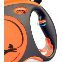 Рулетка flexi XTREME L лента оранжевая.