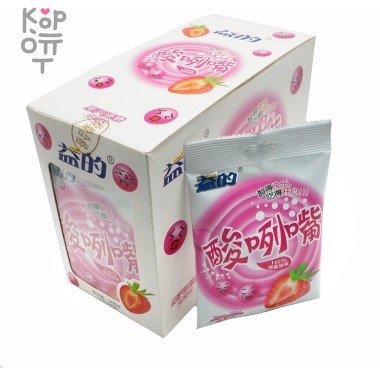 Конфеты кислые Beneficial с клубникой &mdash; Корейские товары для всей семьи(КорОпт)