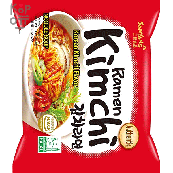 Лапша сублимированная SamYang Kimchi Ramen - со вкусом кимчи 120гр.*20шт., купить с доставкой на дом фото 1 &mdash; Корейские товары для всей семьи(КорОпт)