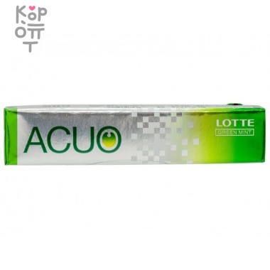 Lotte ACUO - Резинка жевательная зелёная мята, 21гр.*20шт. в блоке &mdash; Корейские товары для всей семьи(КорОпт)