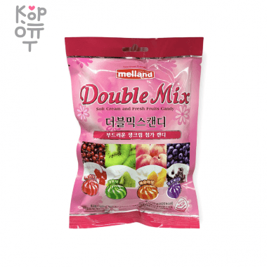 Melland Double Mix Сandy - Леденцовая фруктовая карамель со сливками 250гр. — Корейские товары для всей семьи(КорОпт)
