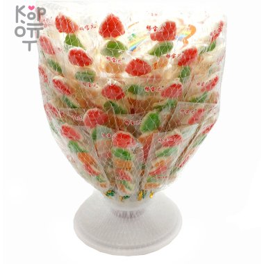 Жевательная конфета Lucky Cat с фруктовым вкусом, в форме шишечек &mdash; Корейские товары для всей семьи(КорОпт)