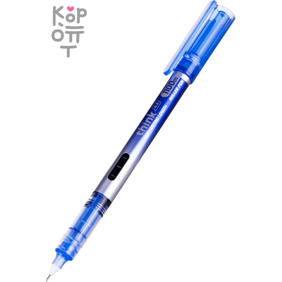 Deli Think Roller Pen - Ручка шариковая на масляной основе, синие чернила, толщина 0,5мм