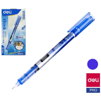 Deli Think Roller Pen - Ручка шариковая на масляной основе, синие чернила, толщина 0,5мм