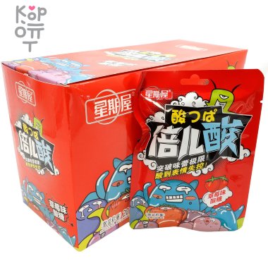 Конфеты Супер Кислые Everyday &quot;Микробы&quot; сэндвич со вкусом Клубники — Корейские товары для всей семьи(КорОпт)