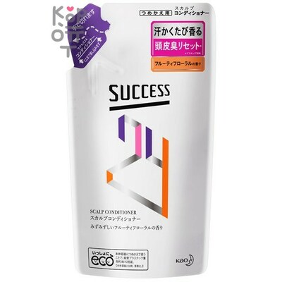 KAO Success - Мужской кондиционер для кожи головы, подавляющий неприятные запахи «Свежесть и аромат» (сочные фрукты)