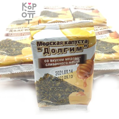 Морская капуста со вкусом медового-сливочного масла Долгим, 5гр. 