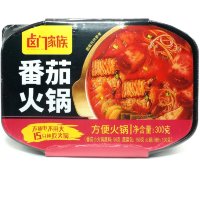 Саморазогревающаяся лапша Lu Men Jia Zu - Тушеное мясо с Пряным масляным вкусом, острая, 300гр.