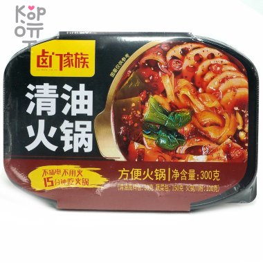 Саморазогревающаяся лапша Lu Men Jia Zu - Тушеное мясо с Пряным масляным вкусом, острая, 300гр. &mdash; Корейские товары для всей семьи(КорОпт)