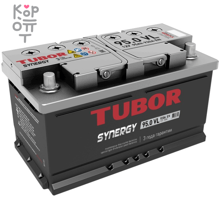 Аккумулятор TUBOR SYNERGY 6СТ-95.0 VL, 95A L5 ( L )