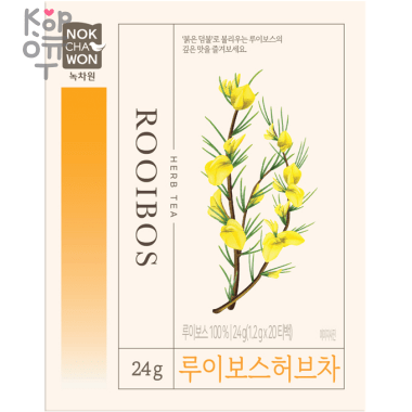 Чай Красный Ройбуш NOKCHAWON Rooibose Tea 1,2г.*20 пакетиков &mdash; Корейские товары для всей семьи(КорОпт)