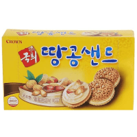 Crown KOOK HEE PEANUT SAND - Печенье с арахисовым кремом "Пинат Сэнд"