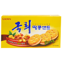 Crown KOOK HEE PEANUT SAND - Печенье с арахисовым кремом "Пинат Сэнд"