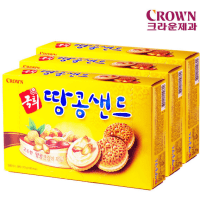 Crown KOOK HEE PEANUT SAND - Печенье с арахисовым кремом "Пинат Сэнд"