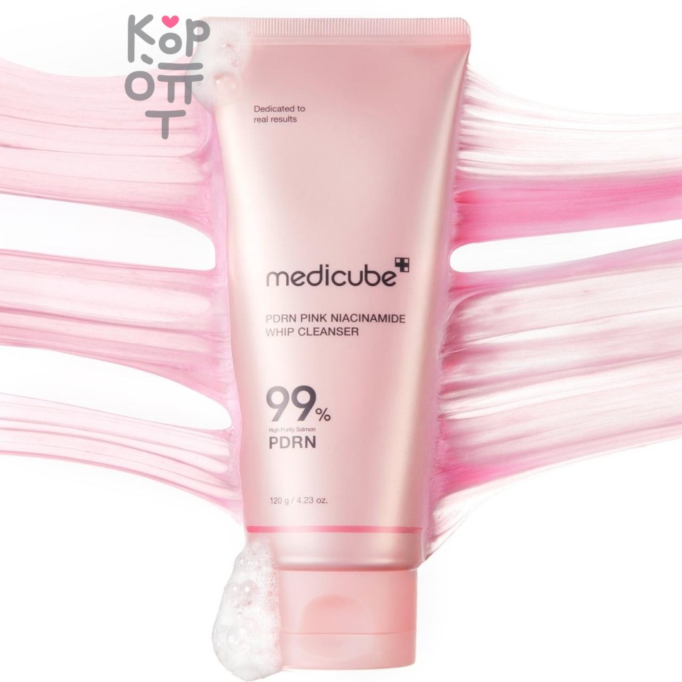 Medicube PDRN Pink Niacinamide Whip Cleanser - Пенка для умывания с ПДРН 120 г