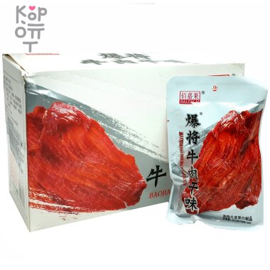Снек Baijialai Food - Взрывной вкус вяленой говядины, 36гр. &mdash; Корейские товары для всей семьи(КорОпт)