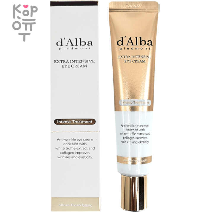 D&#039;Alba  White Truffle Extra Intensive Eye Cream - Пептидный крем для век с Белым Трюфелем 30мл., купить с доставкой на дом Укрепляющий пептидный крем для век с белым трюфелем нежно тает на коже, глубоко питая, увлажняя и смягчая, повышает эластичность и упругость, поддерживает гладкость и замедляет процесс старения. 