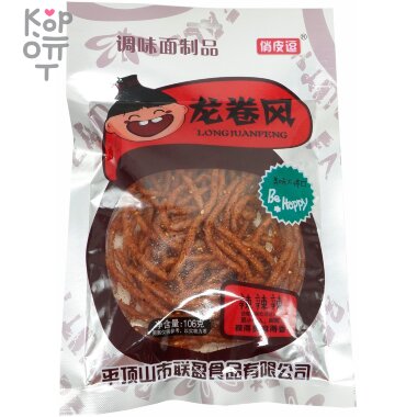 Снэк вегетарианский LongJuanFeng Be Happy - Огненный Торнадо со вкусом индейки, 106гр. &mdash; Корейские товары для всей семьи(КорОпт)