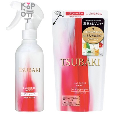 SHISEIDO TSUBAKI MOIST Увлажняющий спрей для волос с маслом камелии и защитой от термического воздействия