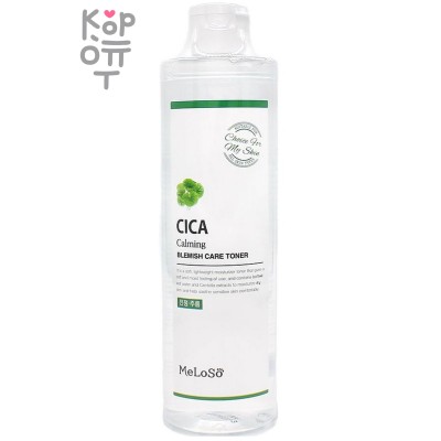 Meloso Cica Calming Toner - Успокаивающий тоник для проблемной кожи, 300мл. 