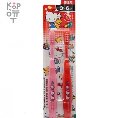 EBISU Kids Toothbrush - Детская зубная щетка с компактной головкой "Котята" 2 шт. (от 3 до 6 лет). &mdash; Корейские товары для всей семьи(КорОпт)