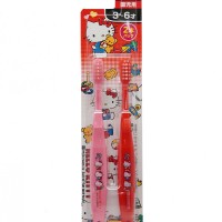 EBISU Kids Toothbrush - Детская зубная щетка с компактной головкой "Котята" 2 шт. (от 3 до 6 лет).