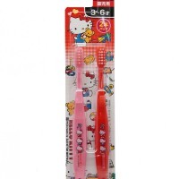 EBISU Kids Toothbrush - Детская зубная щетка с компактной головкой "Котята" 2 шт. (от 3 до 6 лет).