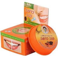 5 Star Cosmetic - Растительная отбеливающая зубная паста с экстрактом Папайи, 25гр.