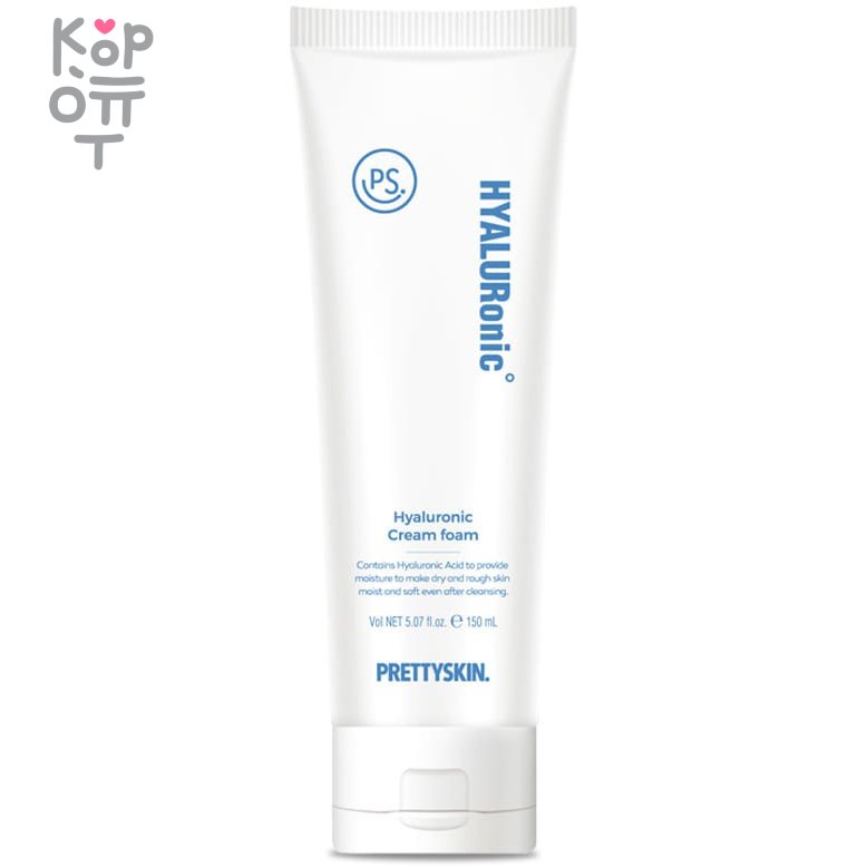 Pretty Skin Hyaluronic Cream Foam - Очищающая крем-пенка с гиалуроновой кислотой 150мл., купить с доставкой на дом фото 1 — Корейские товары для всей семьи(КорОпт)