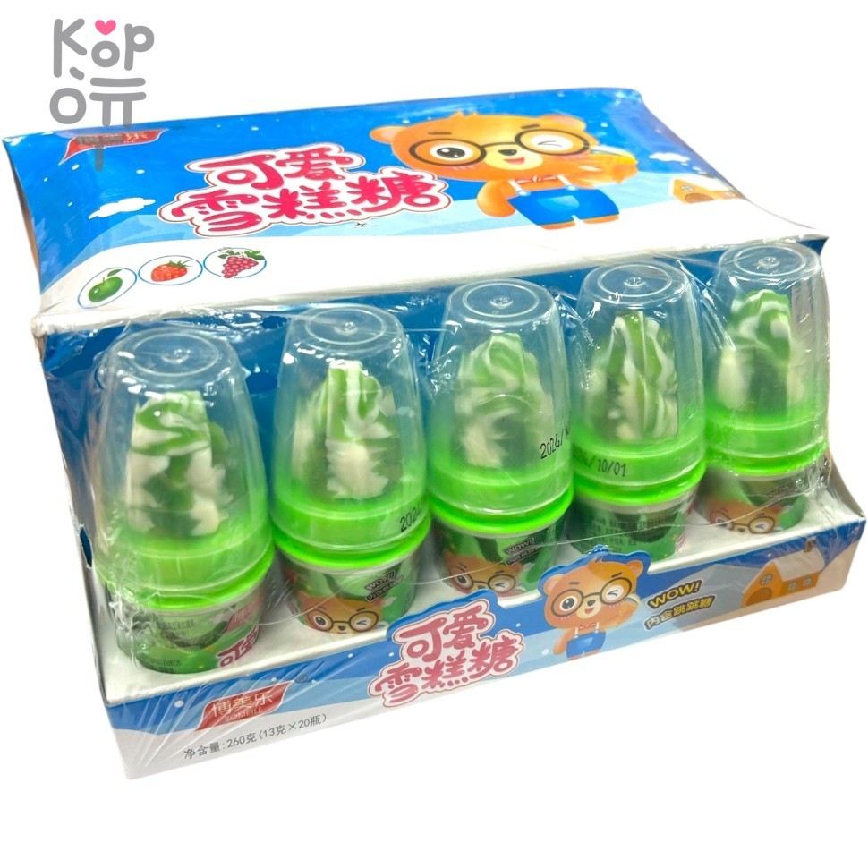 Карамель леденцовая Bomeile Lollipop мороженное с взрывным вкусом спелых фруктов, купить с доставкой на дом фото 1 — Корейские товары для всей семьи(КорОпт)