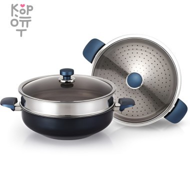 Набор Казан и пароварка HappyCall Classic Diamond Party — Корейские товары для всей семьи(КорОпт)