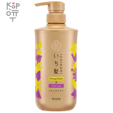 Ichikami Damage Repair &amp; Color Care Shampoo - Шампунь восстанавливающий для поврежденных окрашенных волос, 480мл. &mdash; Корейские товары для всей семьи(КорОпт)