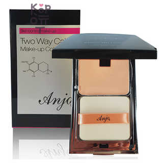 Anjo Professional Two Way Cake Make-up Color - Пудра для лица компактная (№23 True Beige, Настоящий бежевый), 13 г